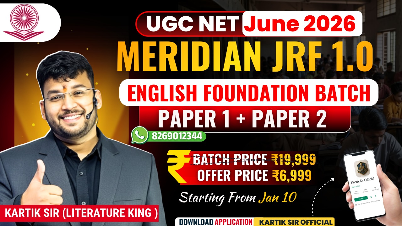 UGC NET JRF 2026 | English Literature 