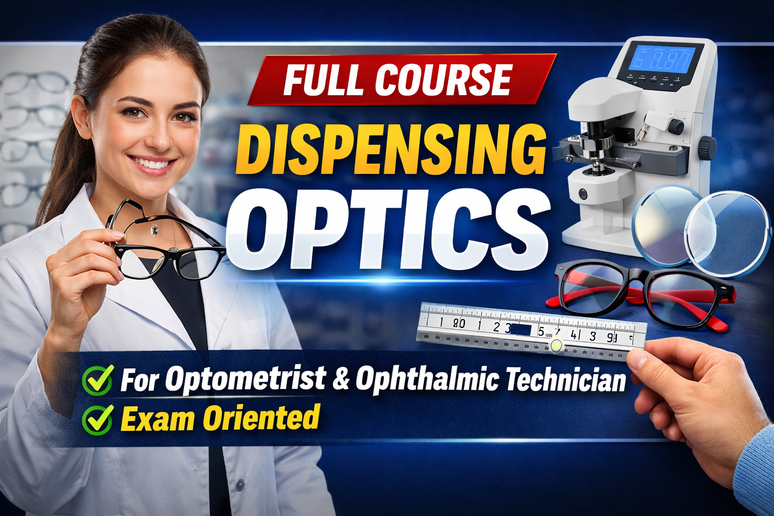 DISPENSING  OPTICS– COMPLETE COURSE