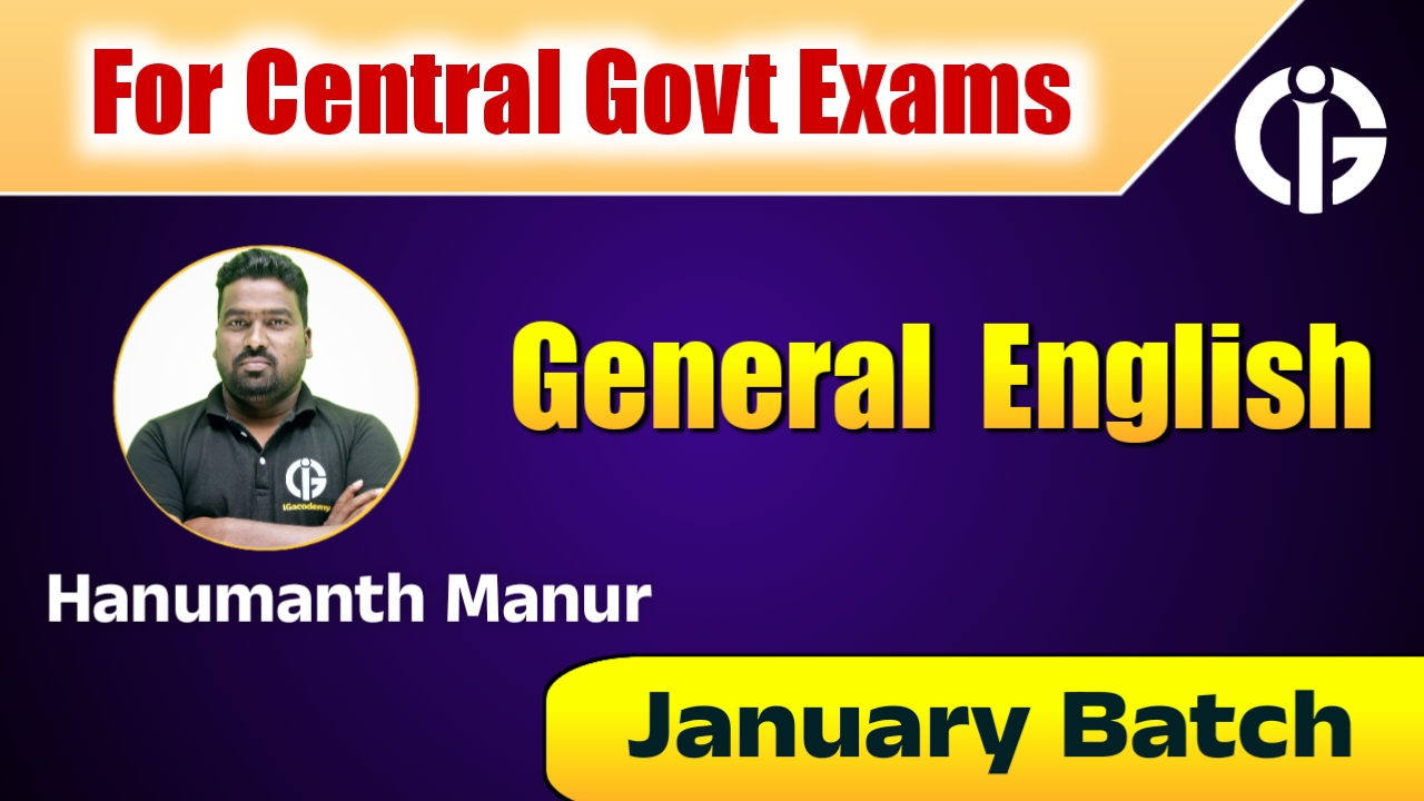 General English - January Batch 