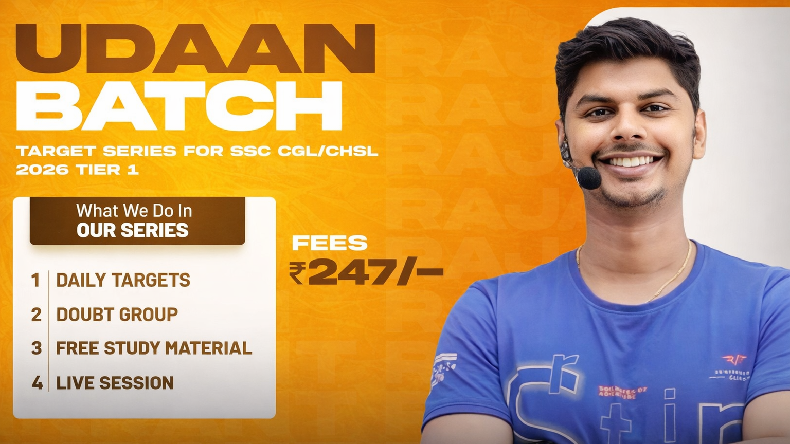 Udaan Batch | 150 Days Target Series Batch for SSC CGL/CHSL 2026 Tier 1