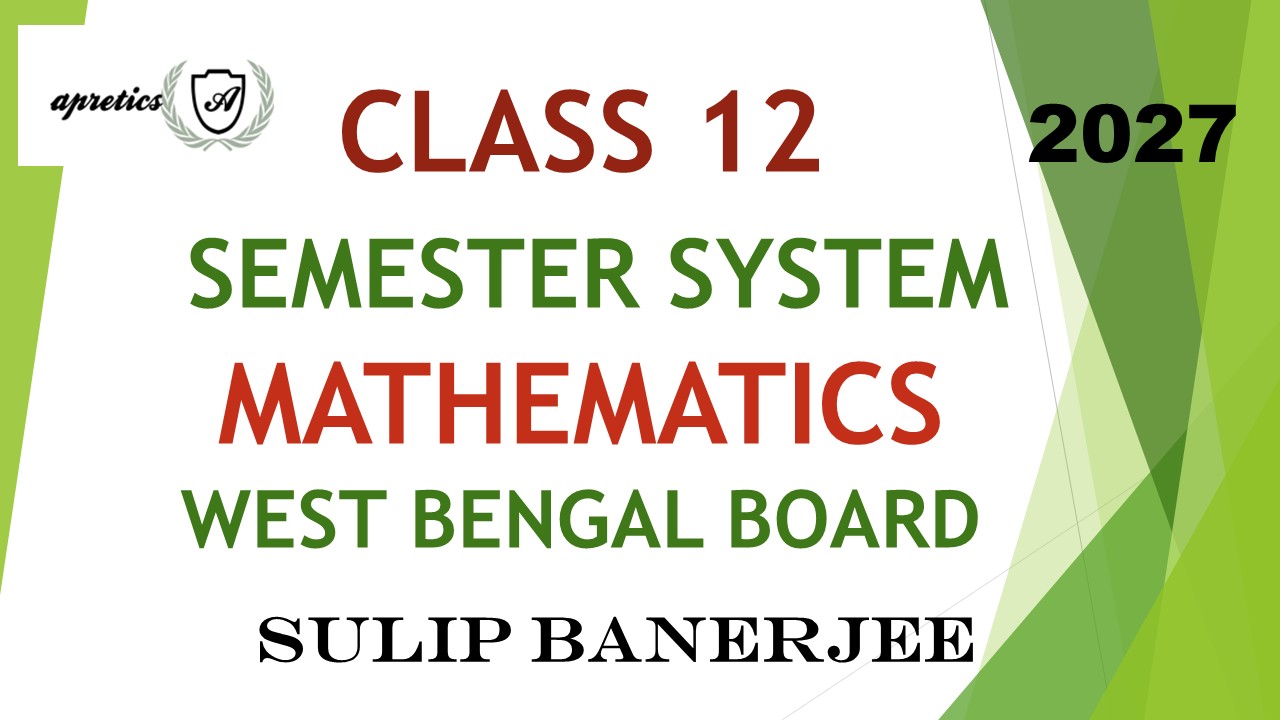 TERGET 2027 CLASS 12 MATHEMATICS WEST BENGAL BOARD 