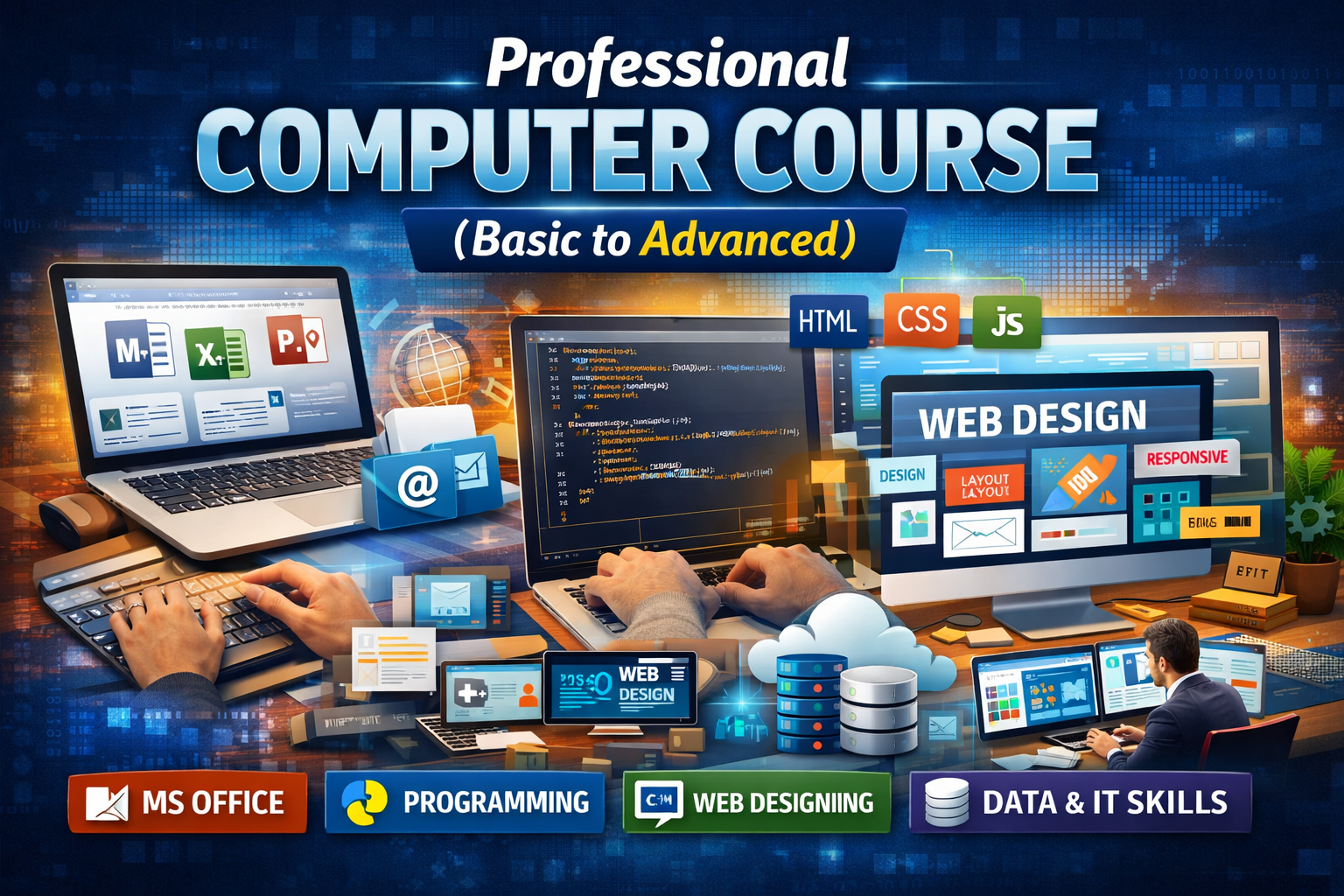 Professional Computer Course (Basic to Advanced)