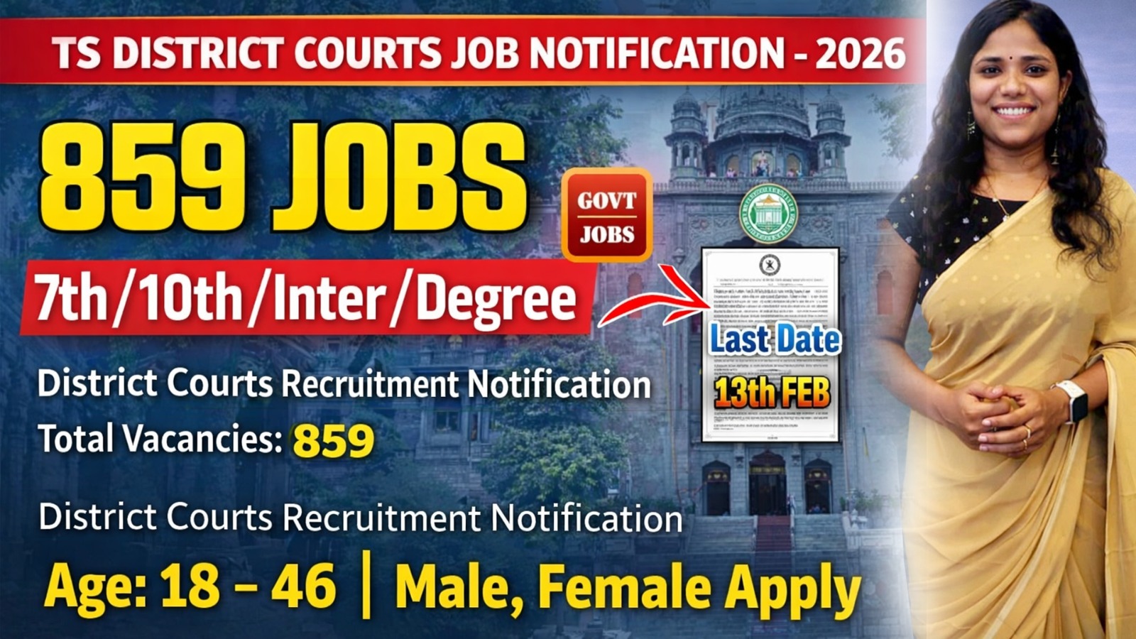 Telangana High court Latest Notification Course