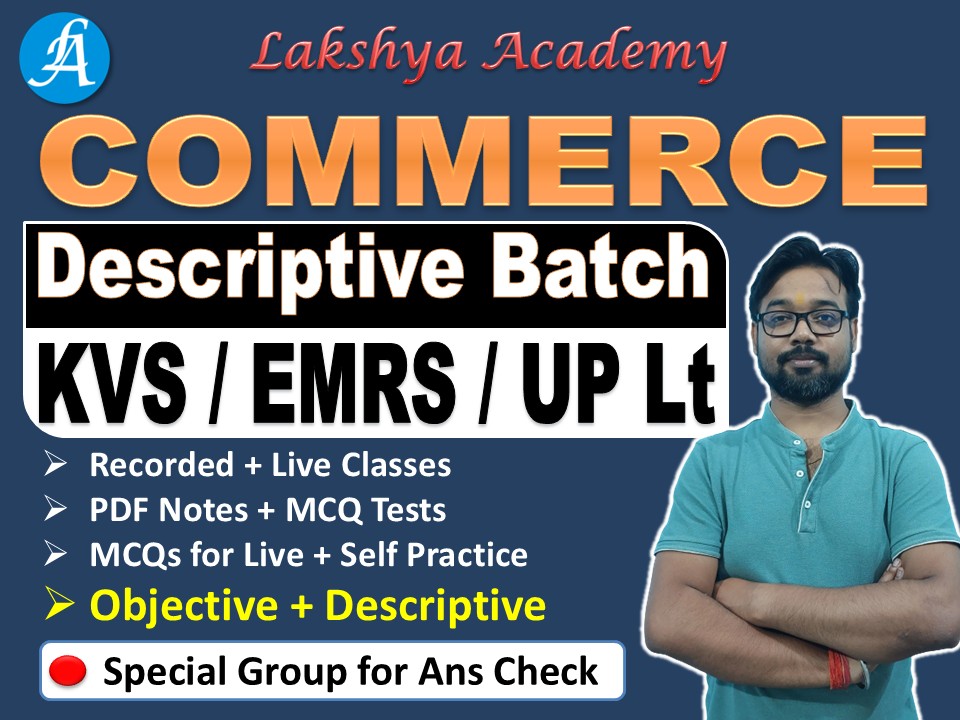 Commerce Descriptive Batch (Tier 2) | By Vikash Sir