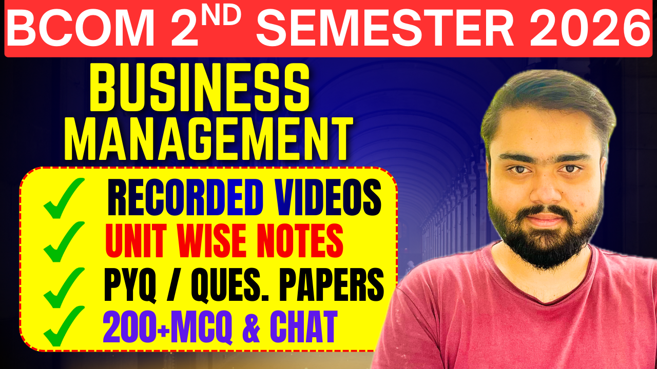 BCOM 2nd Semester - Business Management Course 2026