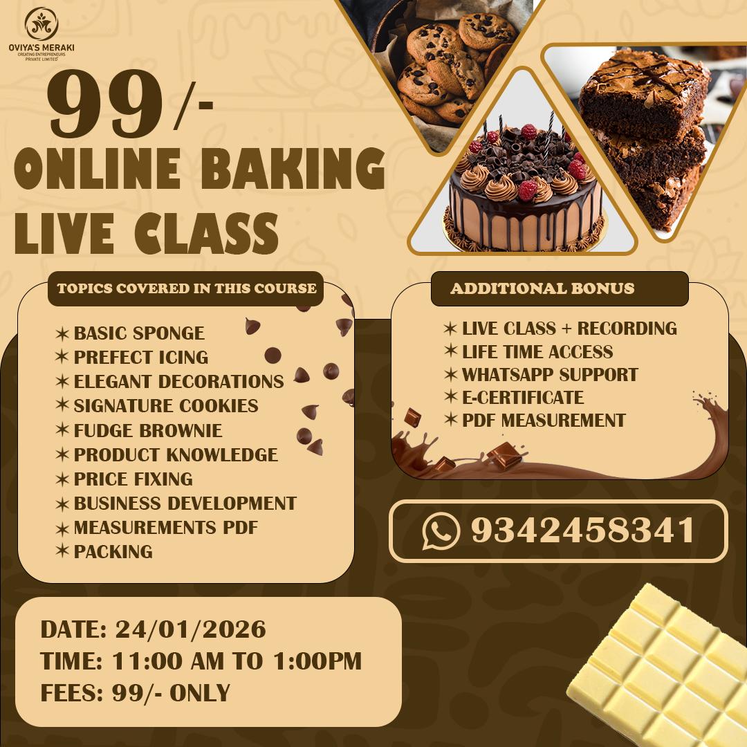 99 Baking Live Class