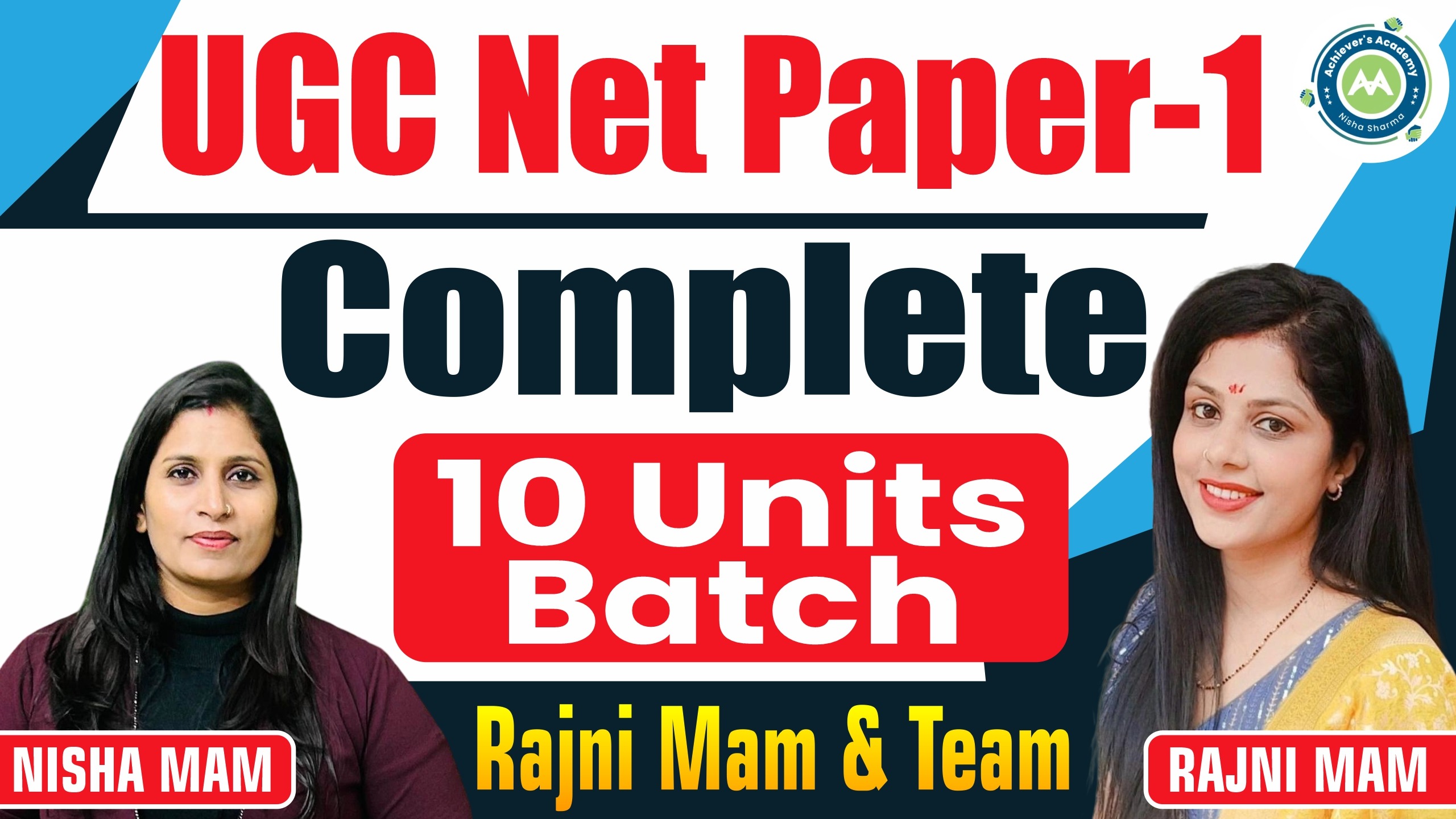UGC NET Paper-1 New Batch Complete 10 Units Batch