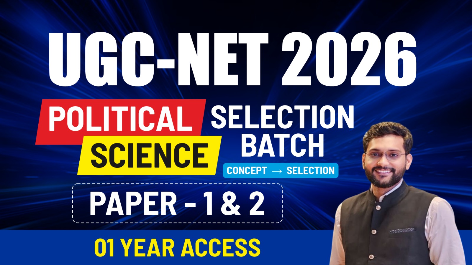 UGC NET Political Science Selection Batch 26