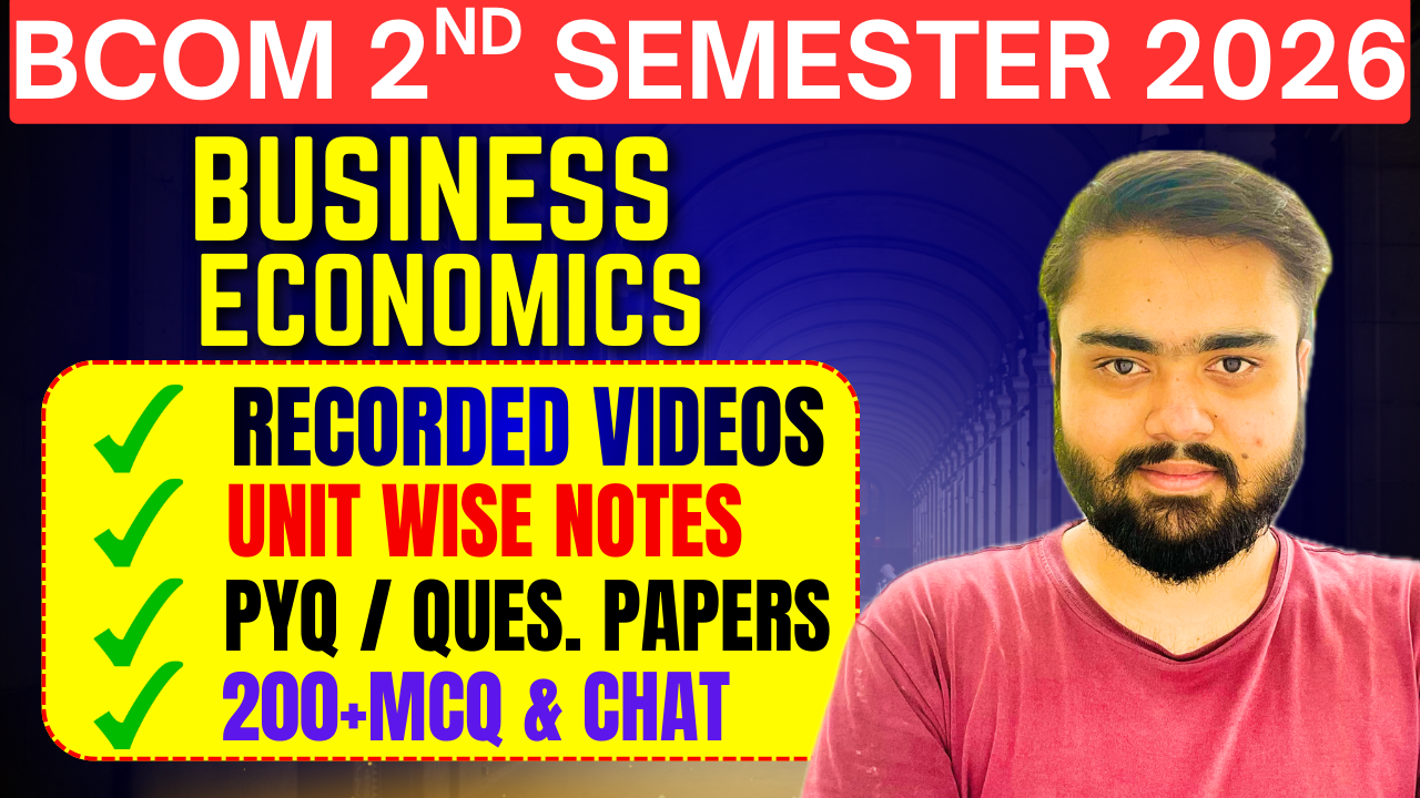 BCOM Business Economics Course 2026