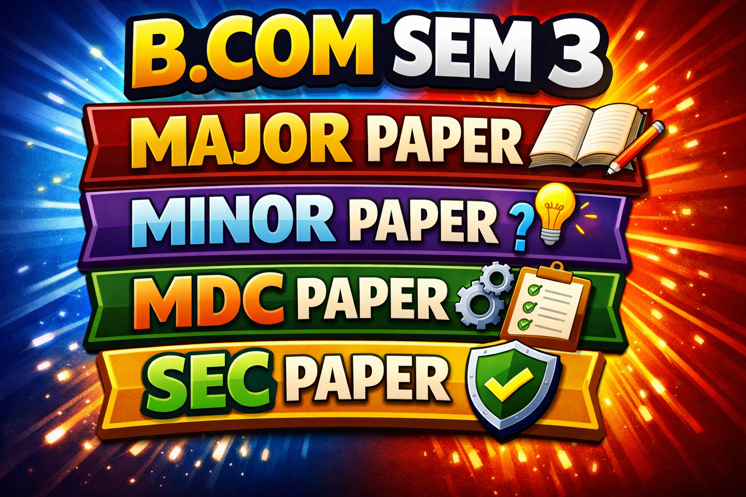 B.COM SEM 3 [ 2024- 2028 ]