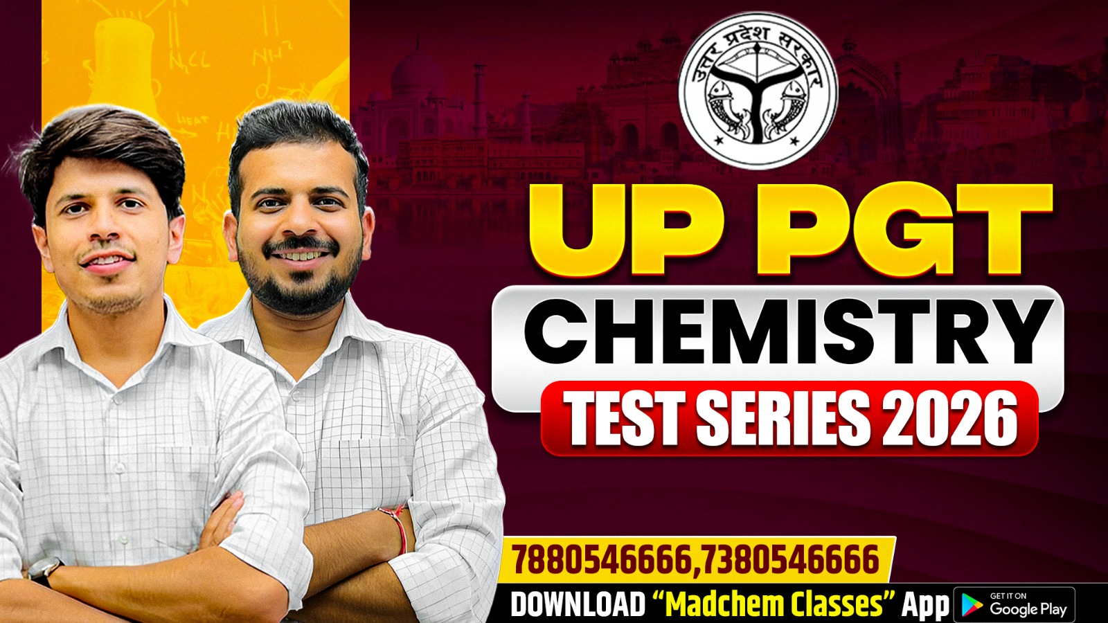 Up PGT chemistry Test Series 2025-26