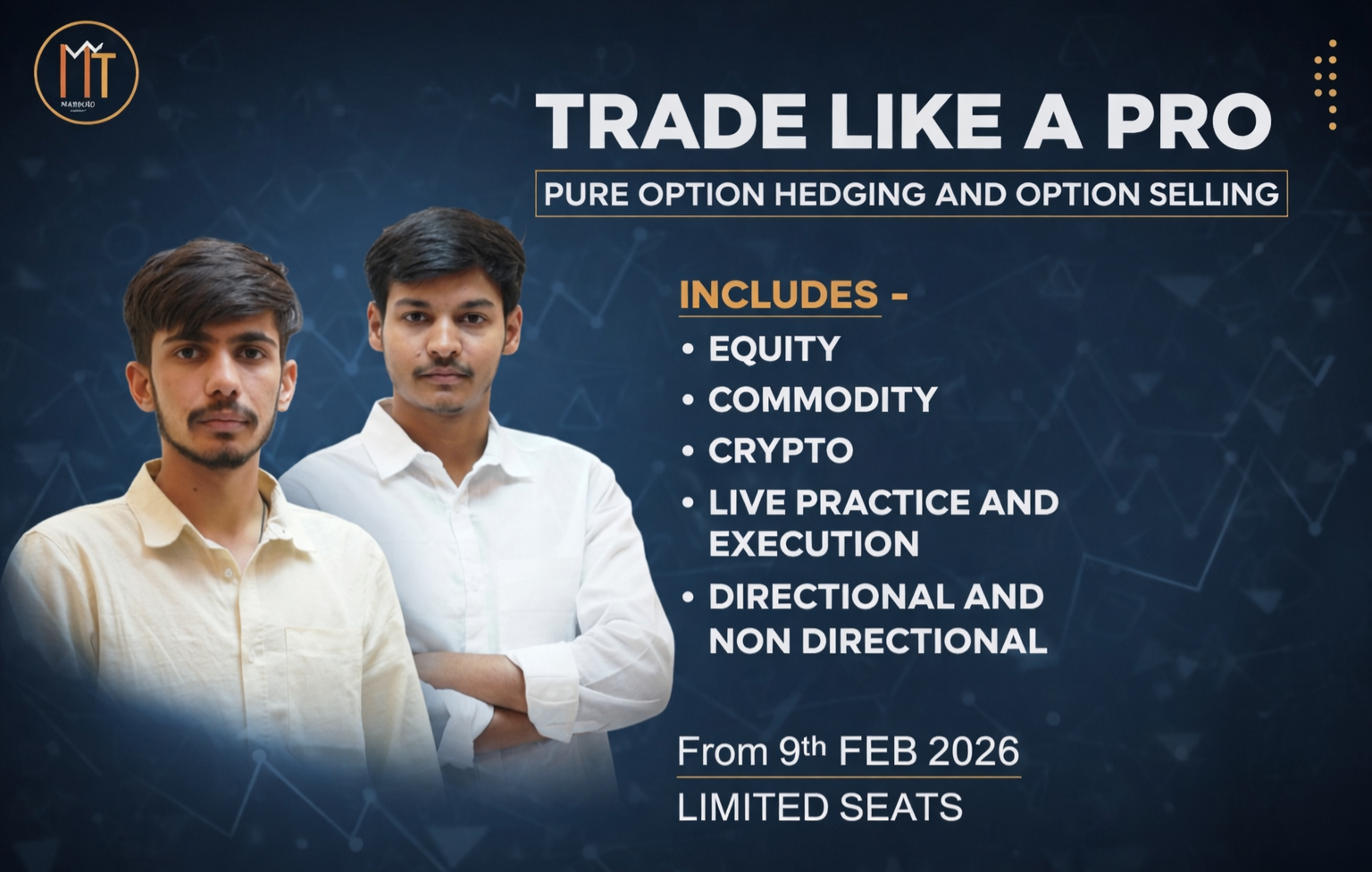 Trade Like A Pro - Online program Seat Book