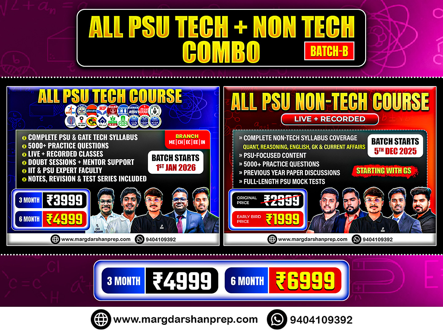 ALL PSU Exam Tech+Non Tech Combo (Degree - ME/CH)