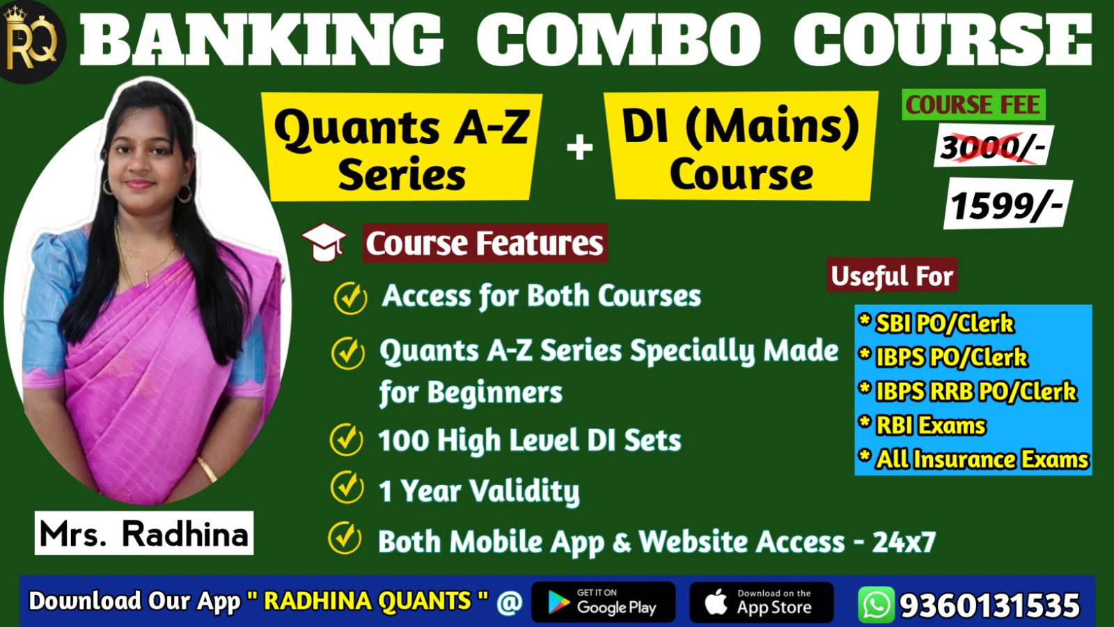 BANKING COMBO -  Quants A to Z series & DI Mains Course 