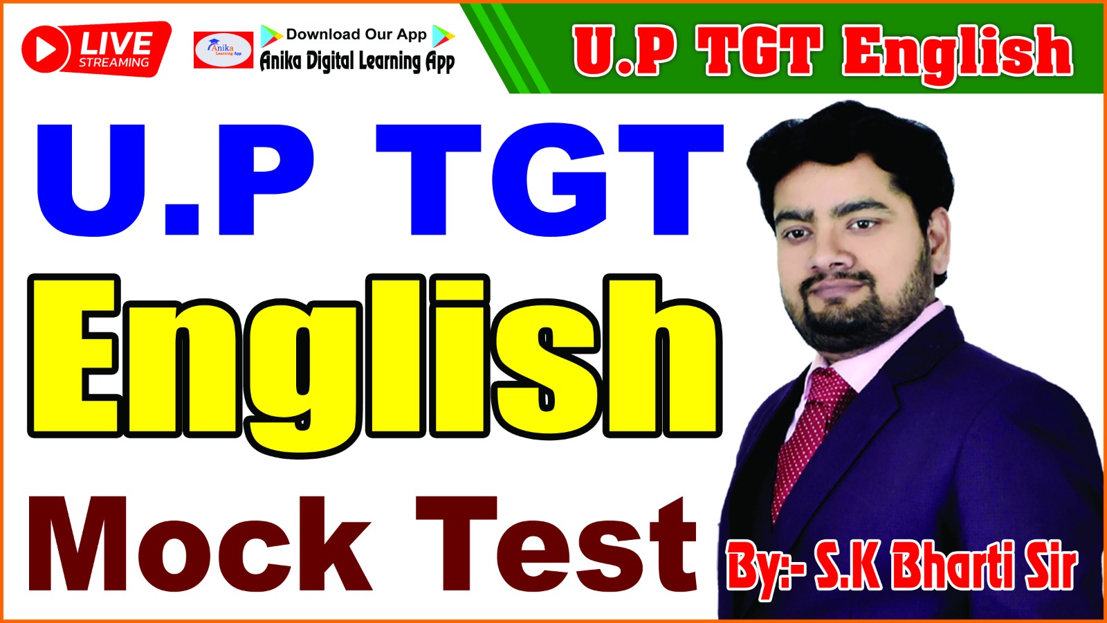 MOCK TEST FOR UP TGT English 