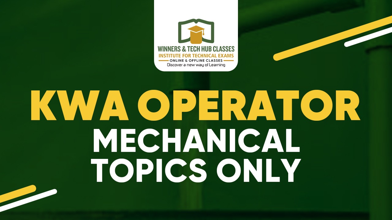 KWA OPERATOR - MECHANICAL ONLY