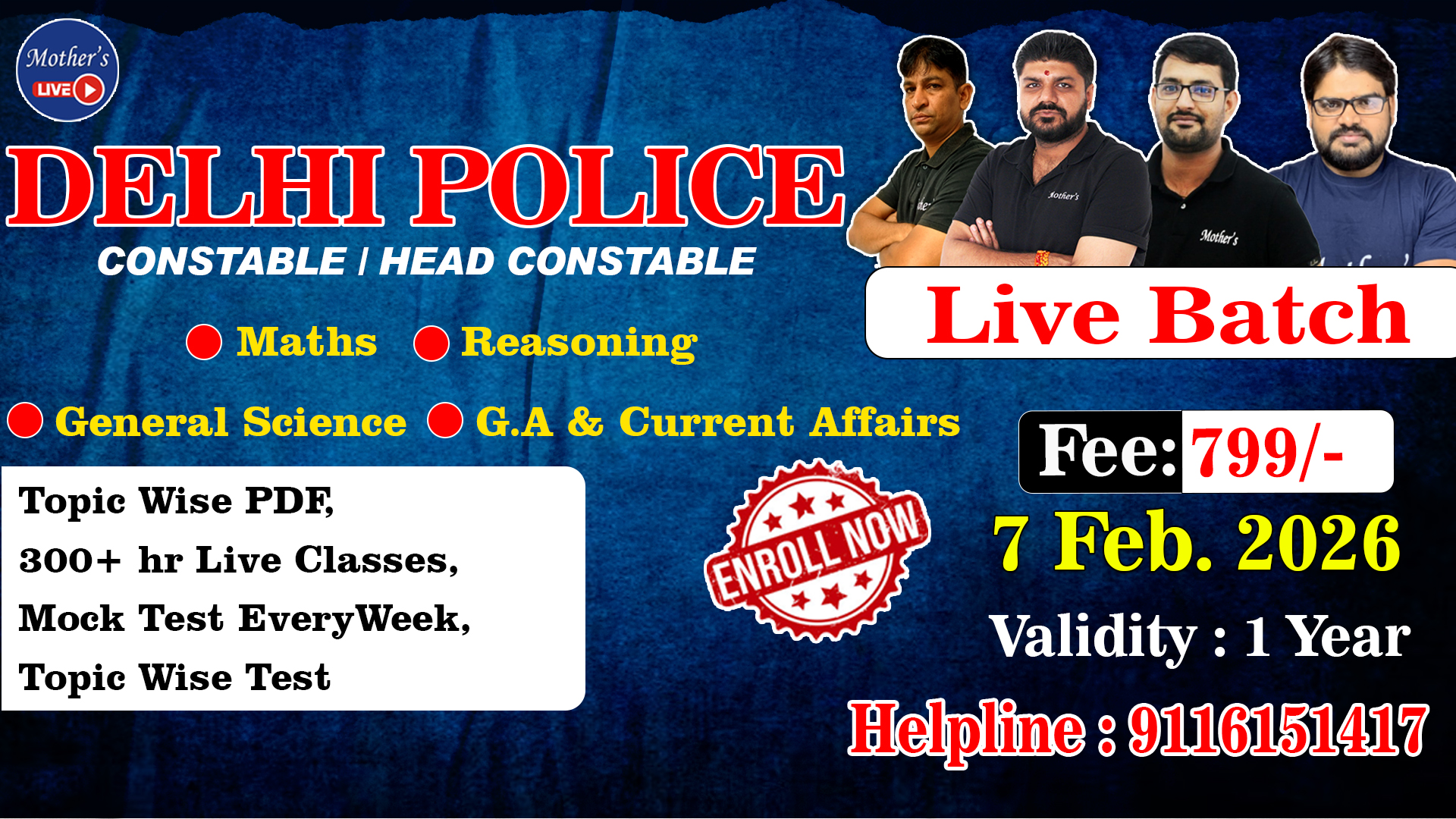 Target Delhi Police Complete Live Batch 07 Feb 2026