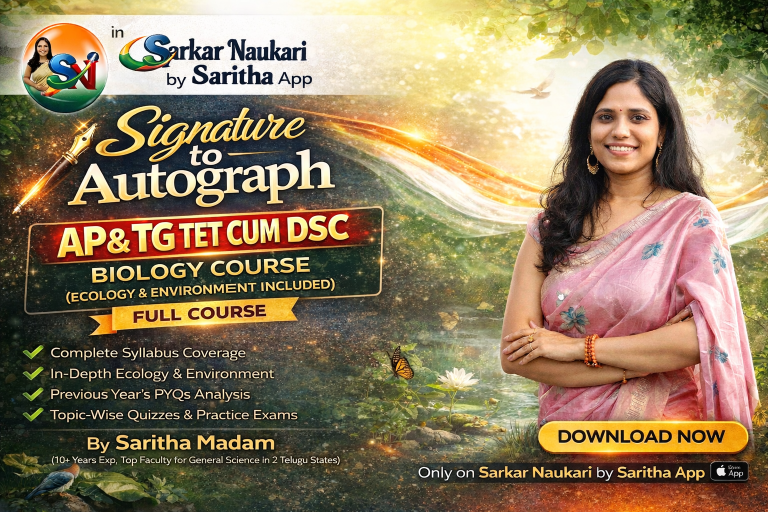 AP & TG TET CUM DSC (SA) BIOLOGY COURSE (ECOLOGY & ENVIRONMENT INCLUDED)