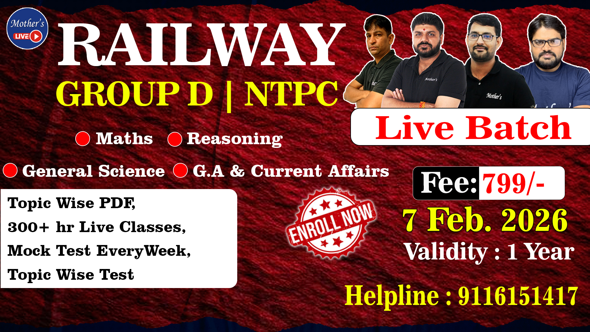Zidd e Selection Railway Complete Live Batch 07 Feb  2026