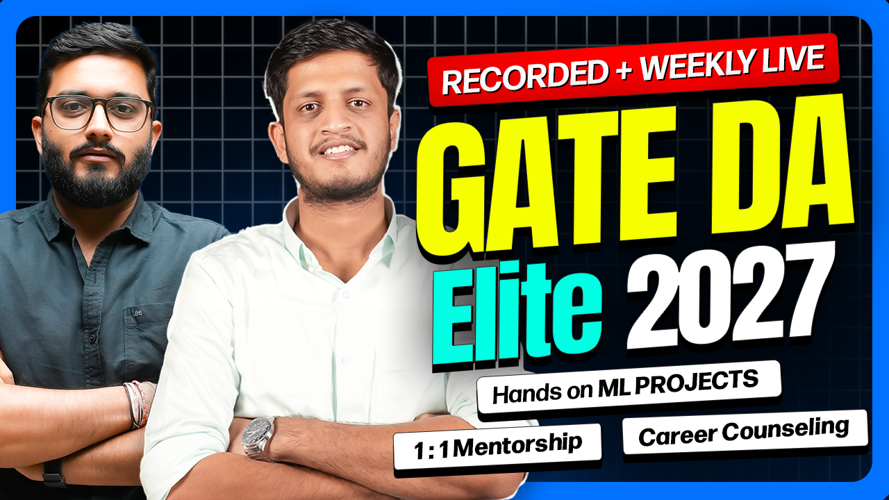 GATE DA 2027 Elite (Recorded + Weekly Live)