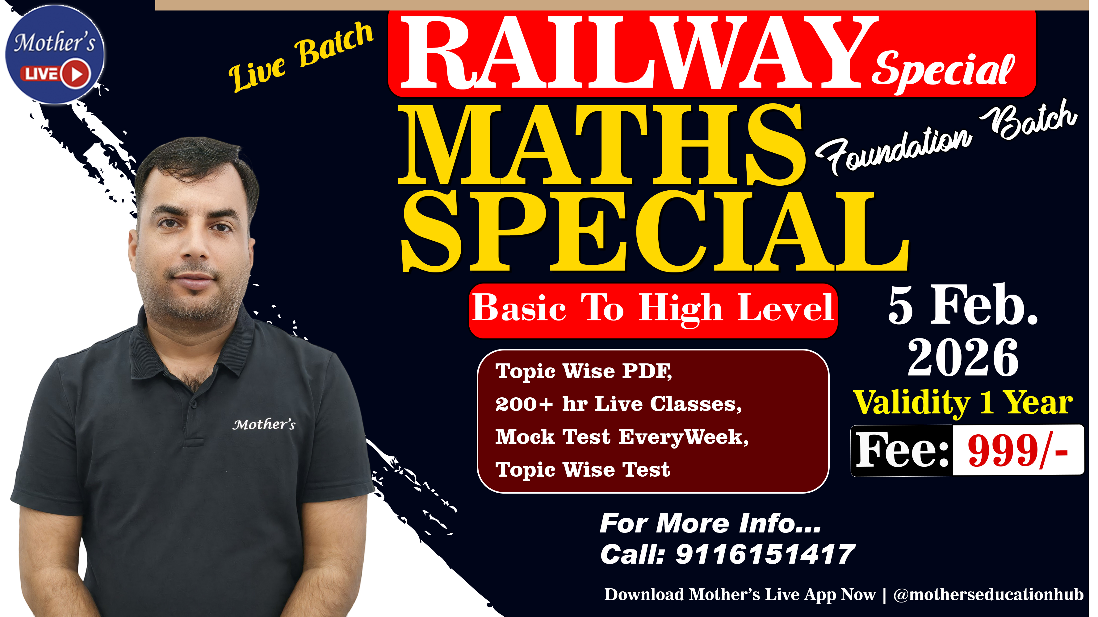 Railway Maths Special 05 Feb. 2026 By Rajesh Nehra Sir