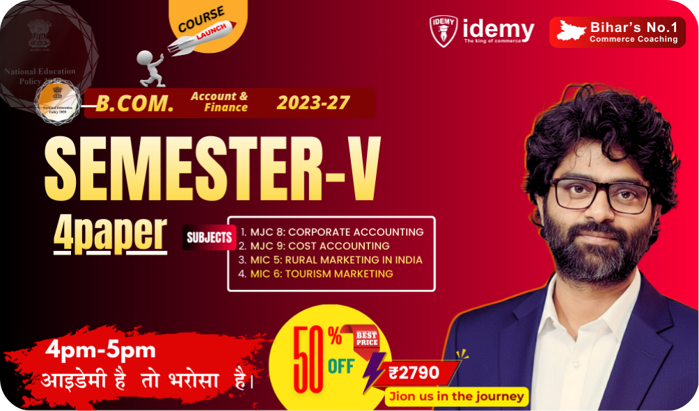 🔴LIVE | B. Com. SEMESTER-5 | NEP2020