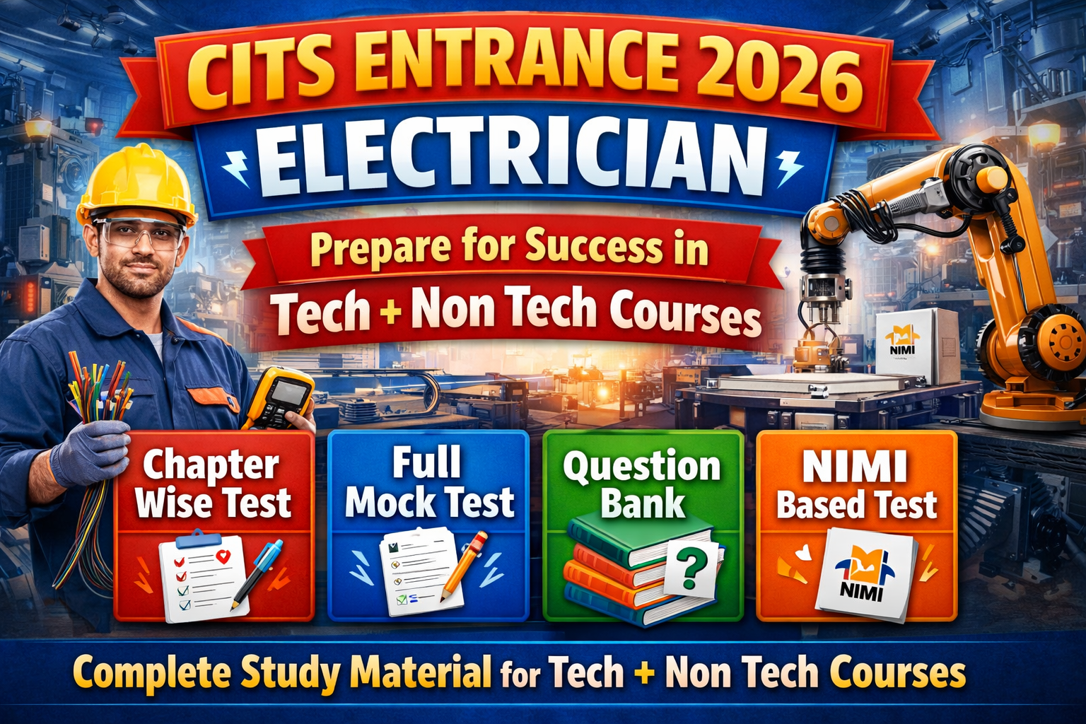 CITS Electrician/Wireman Entrance Test and PDFs