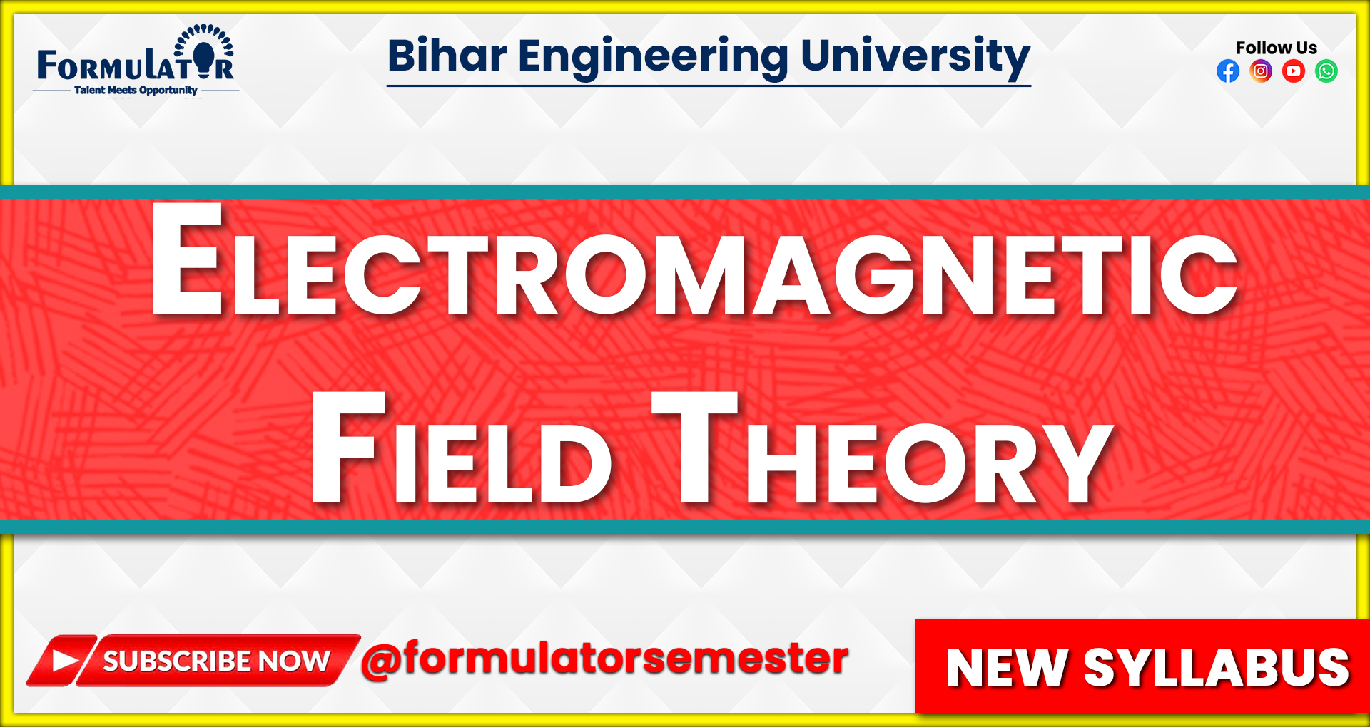 EMFT Electromagnetic Field Theory New Syllabus