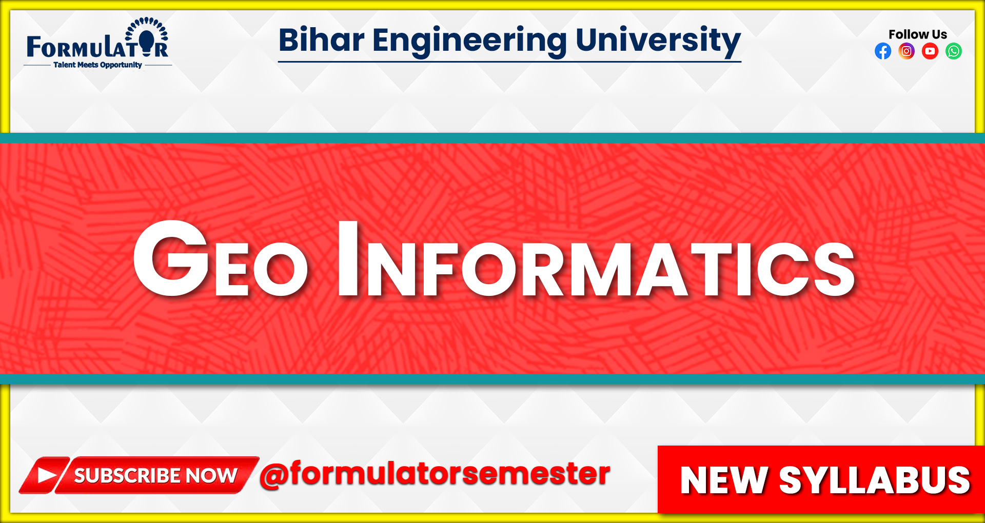 Geo Informatics New Syllabus