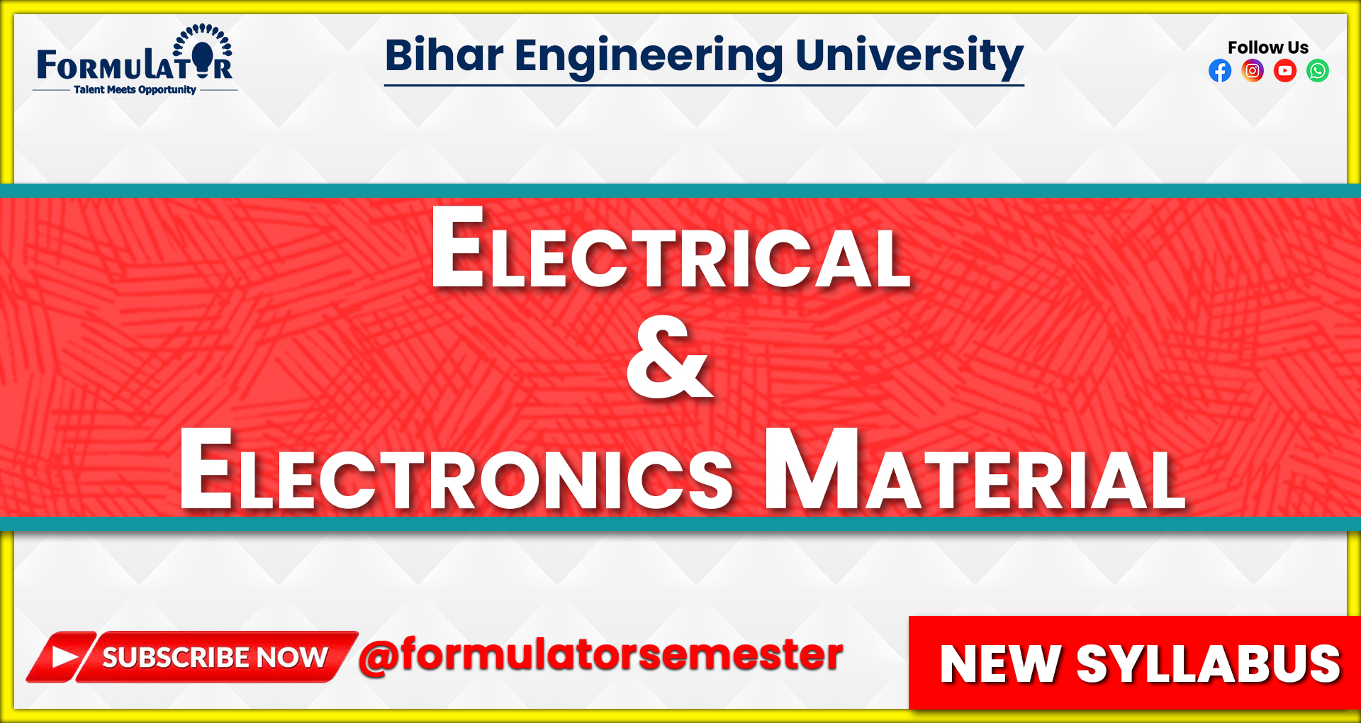Electrical & Electronics Material New Syllabus