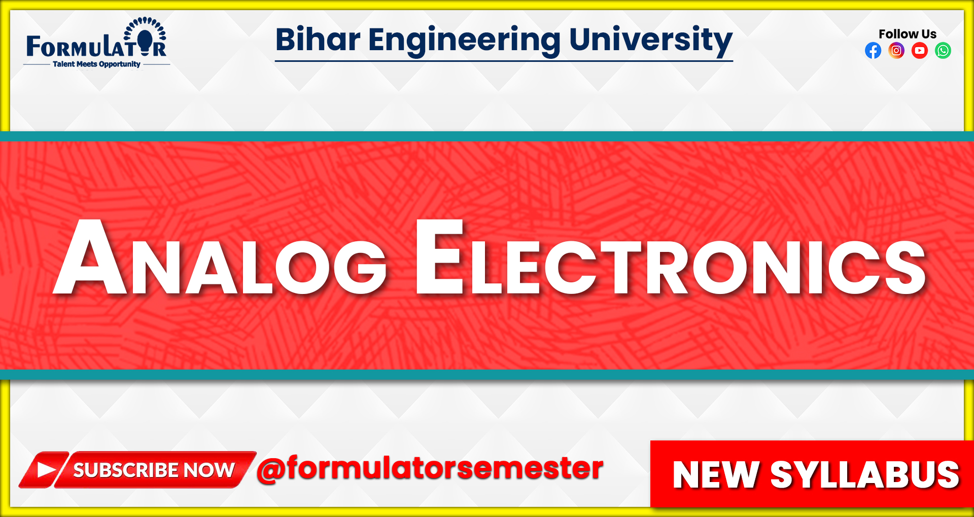 Analog Electronics New Syllabus