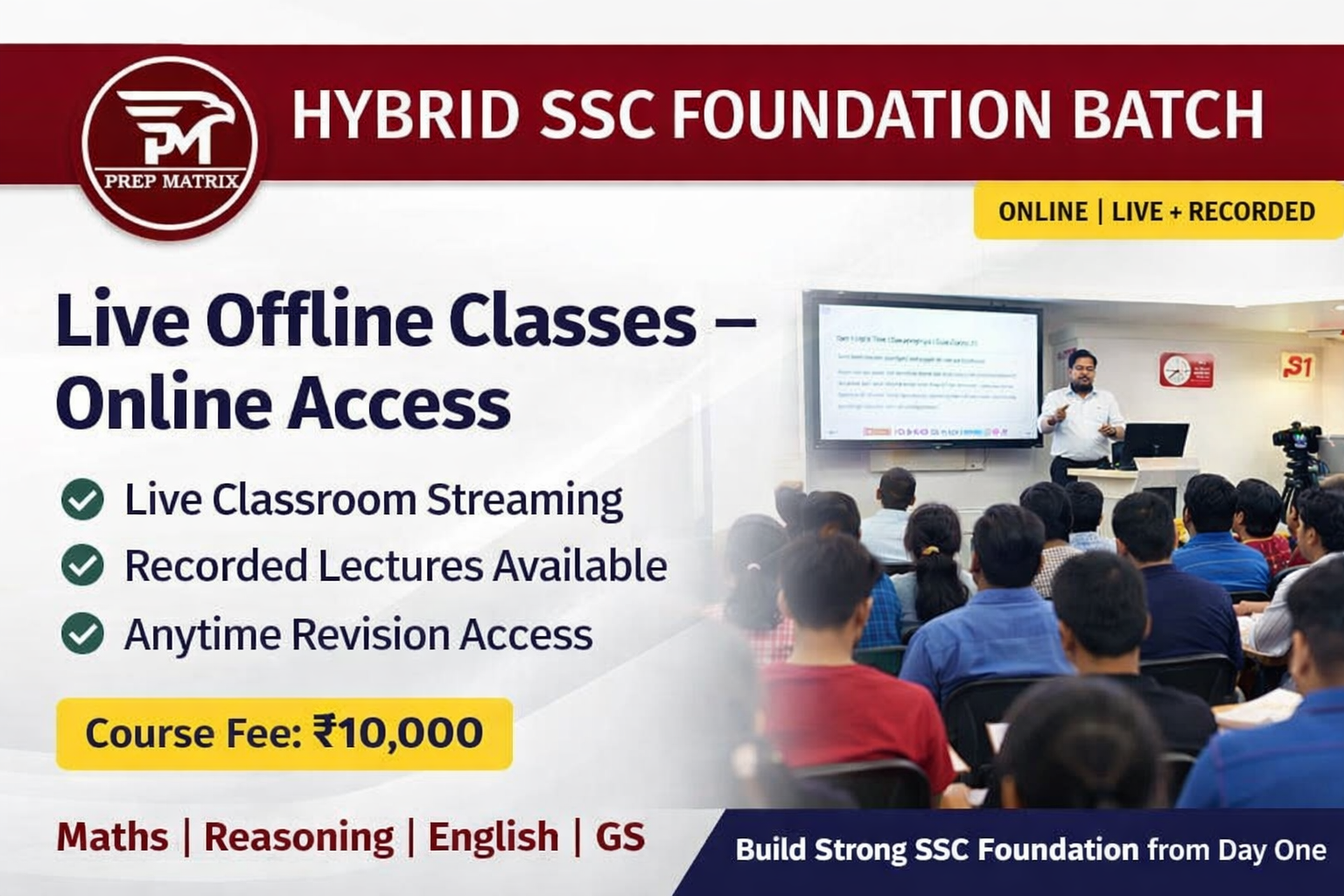 Hybrid SSC foundation batch 
