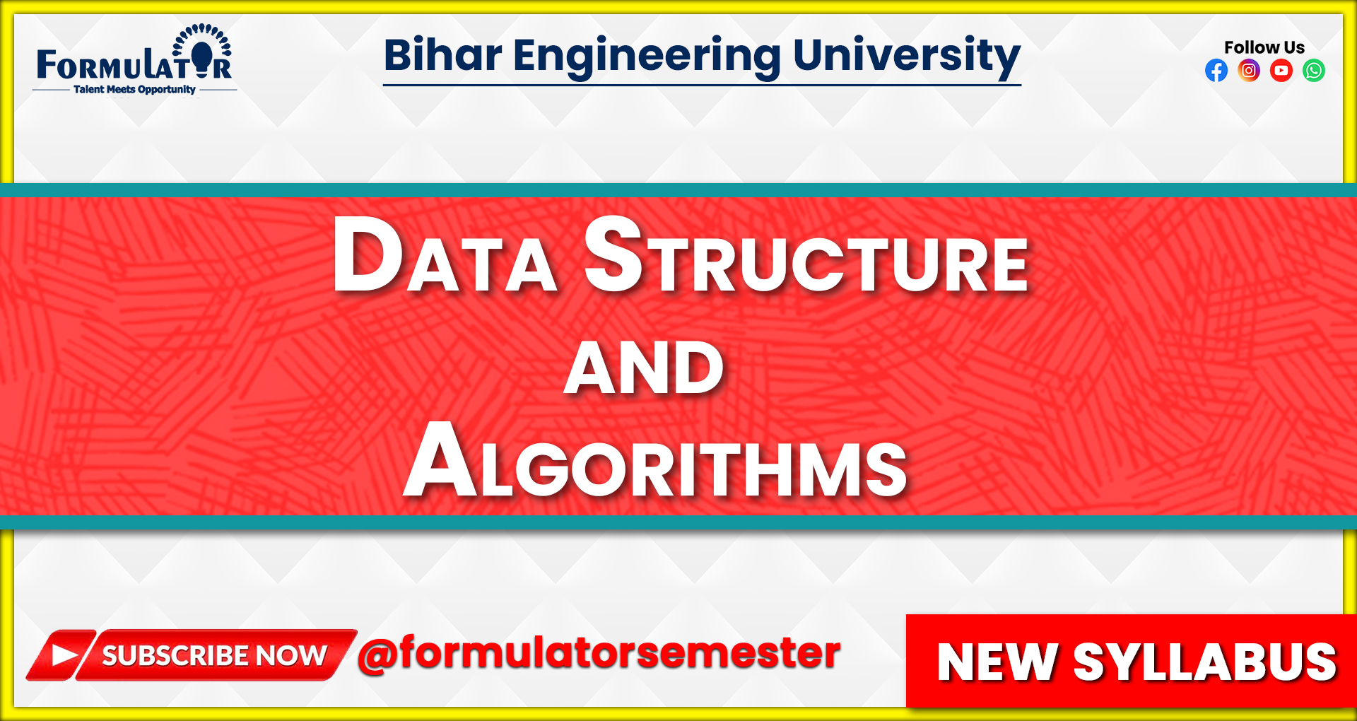 Data Structure and Algorithms New Syllabus