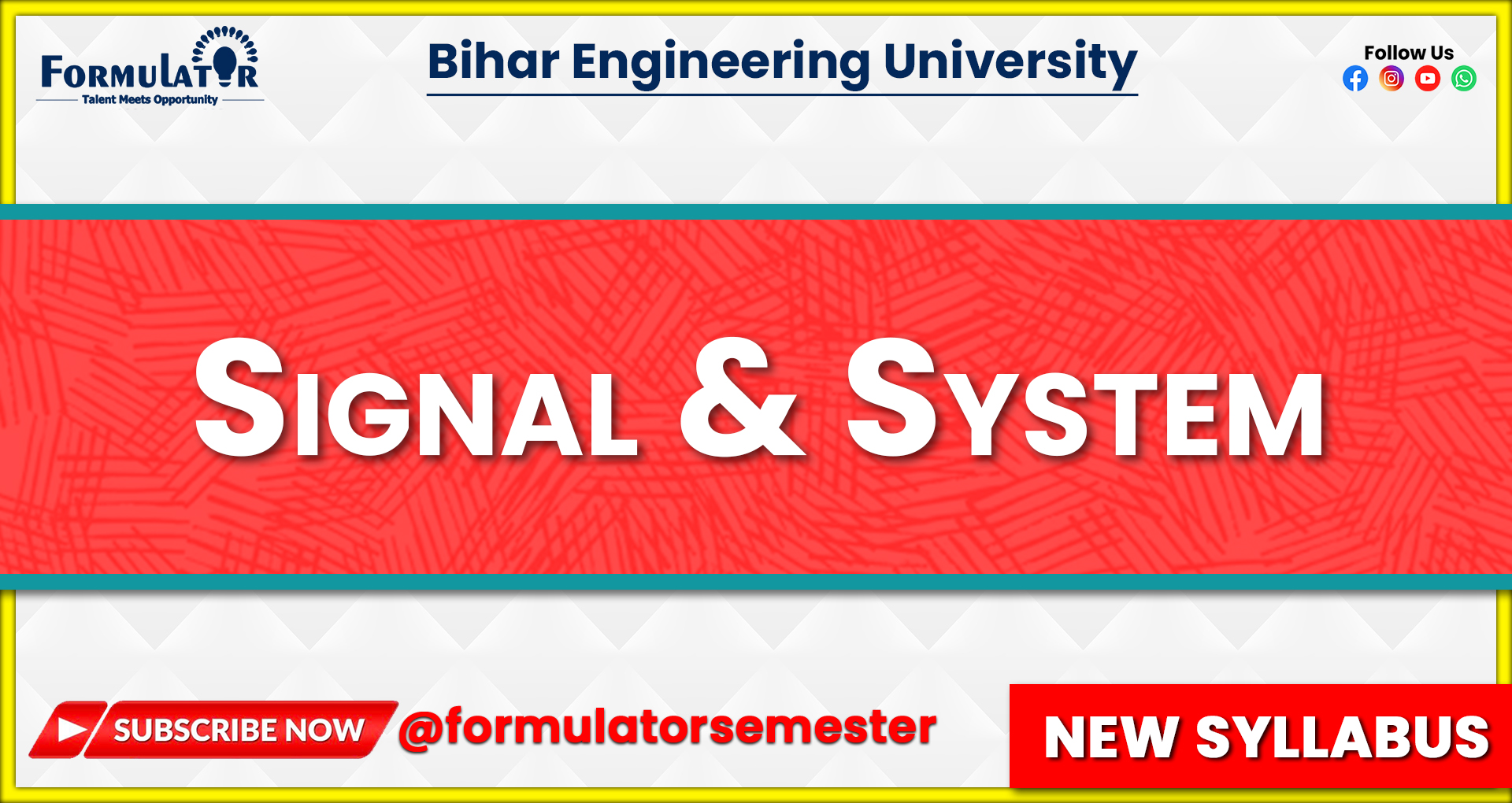 Signal & System New Syllabus