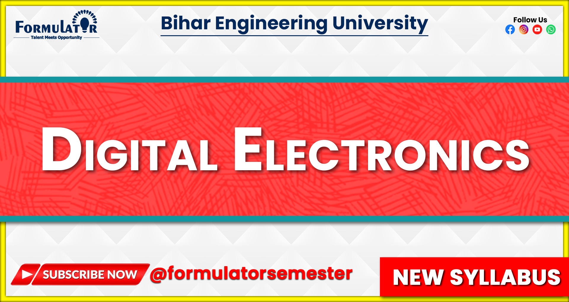 Digital Electronics New Syllabus