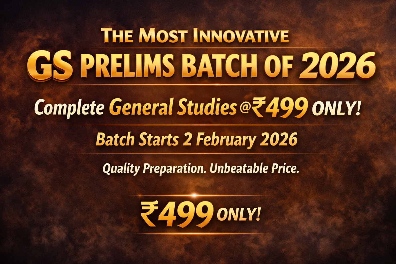 Complete General Studies @ ₹499 only