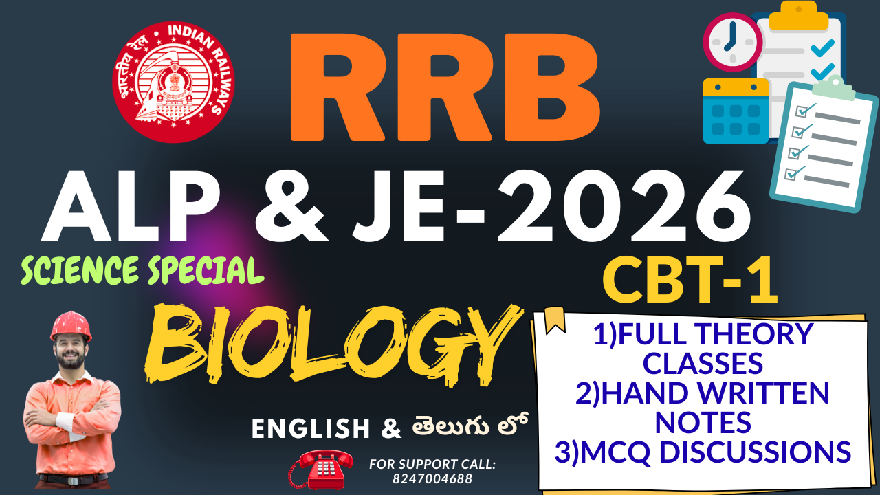 RRB ALP&JE BIOLOGY