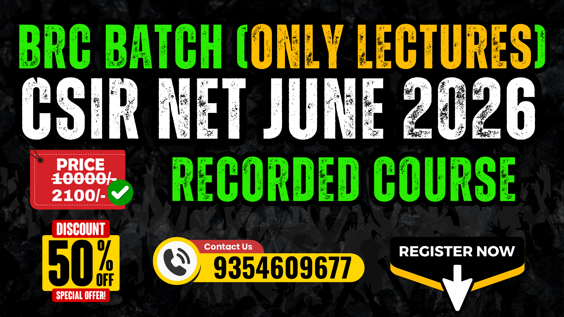 CSIR NET JUNE 2026 Lect. Only BRC BATCH 