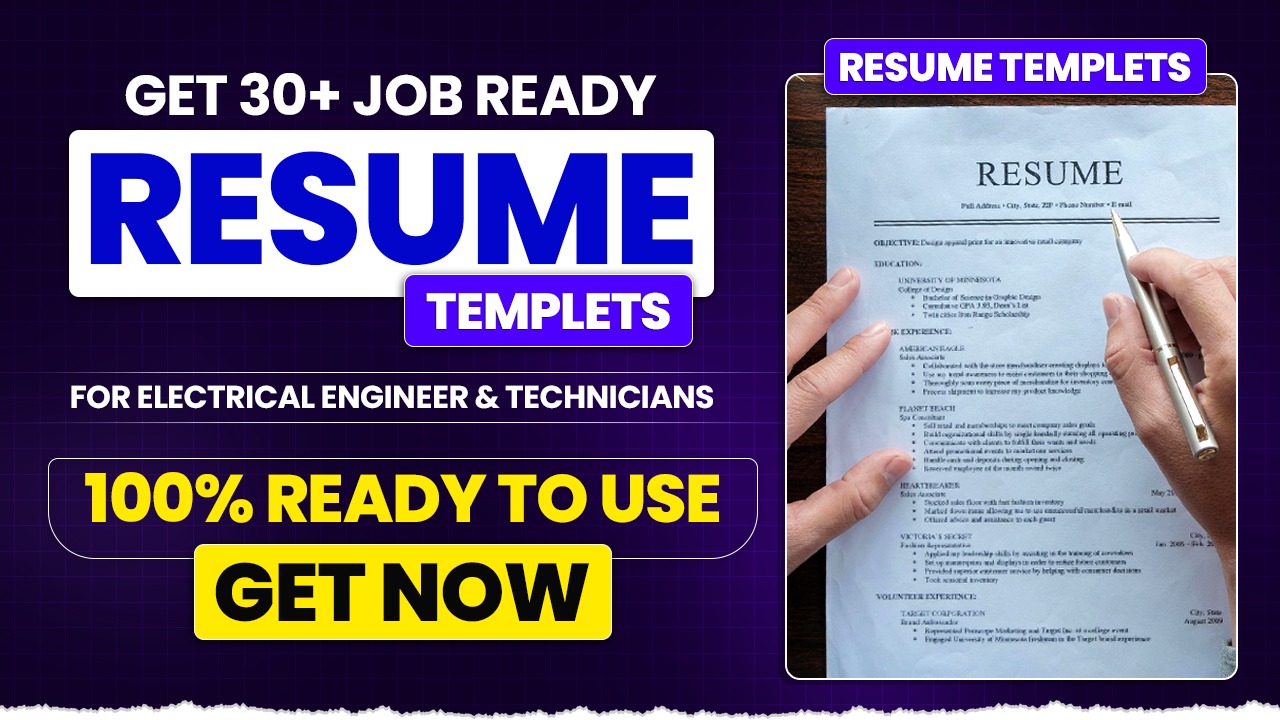 Job Ready Resume Package For Electrical Engineer