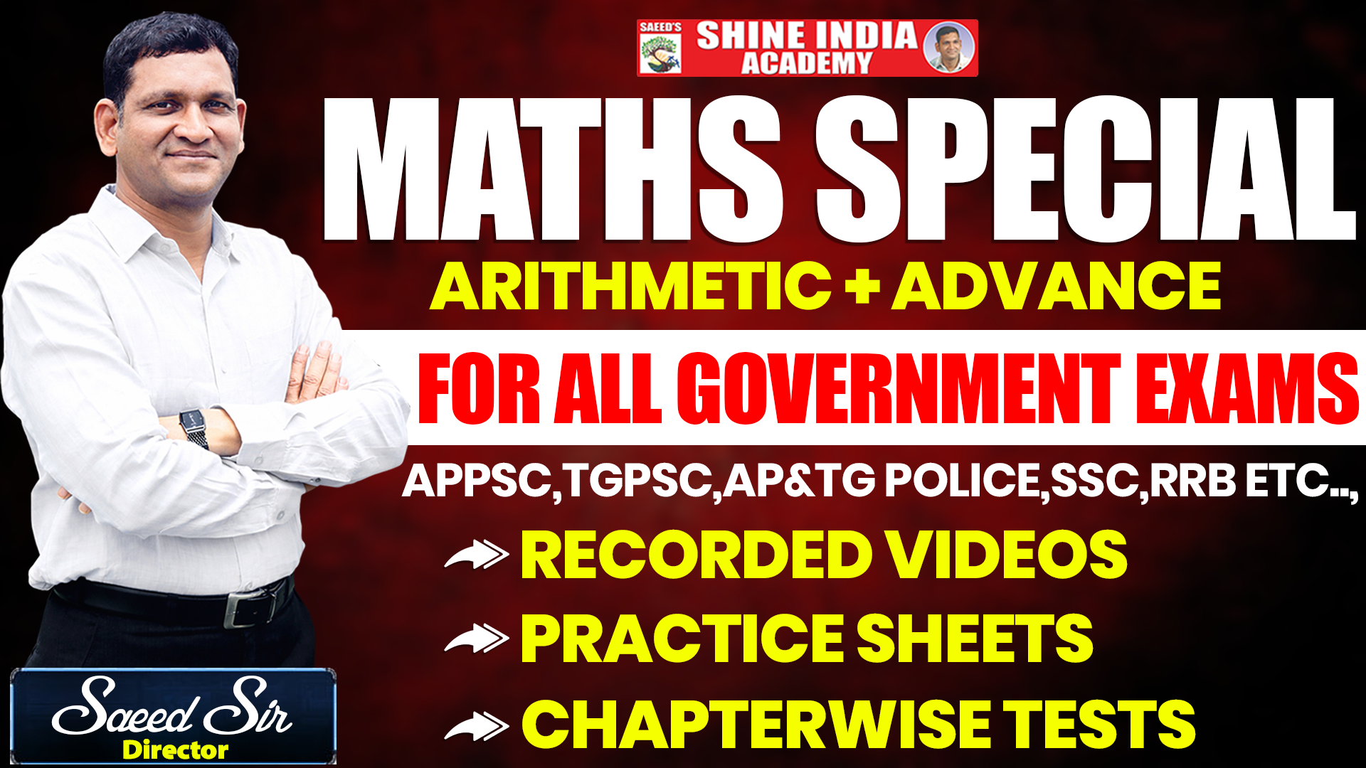 MATHS SPECIAL( Arithmetic + Advance)