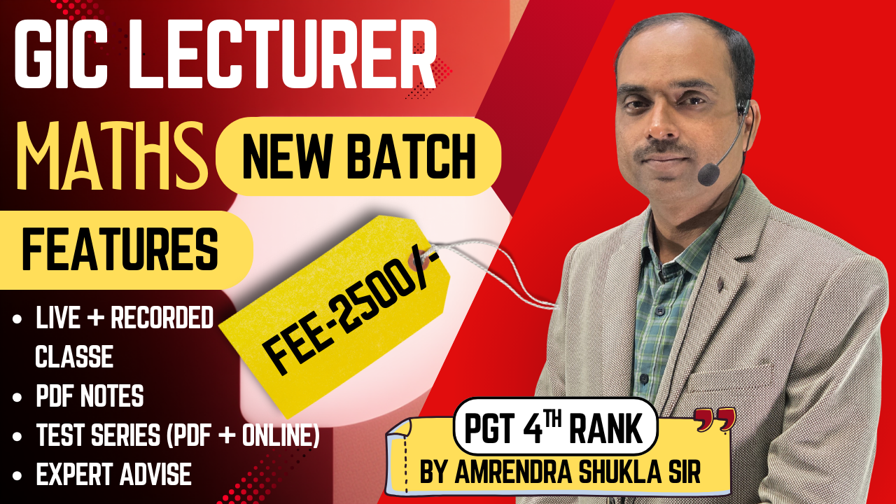 GIC LECTURER (MATHS)