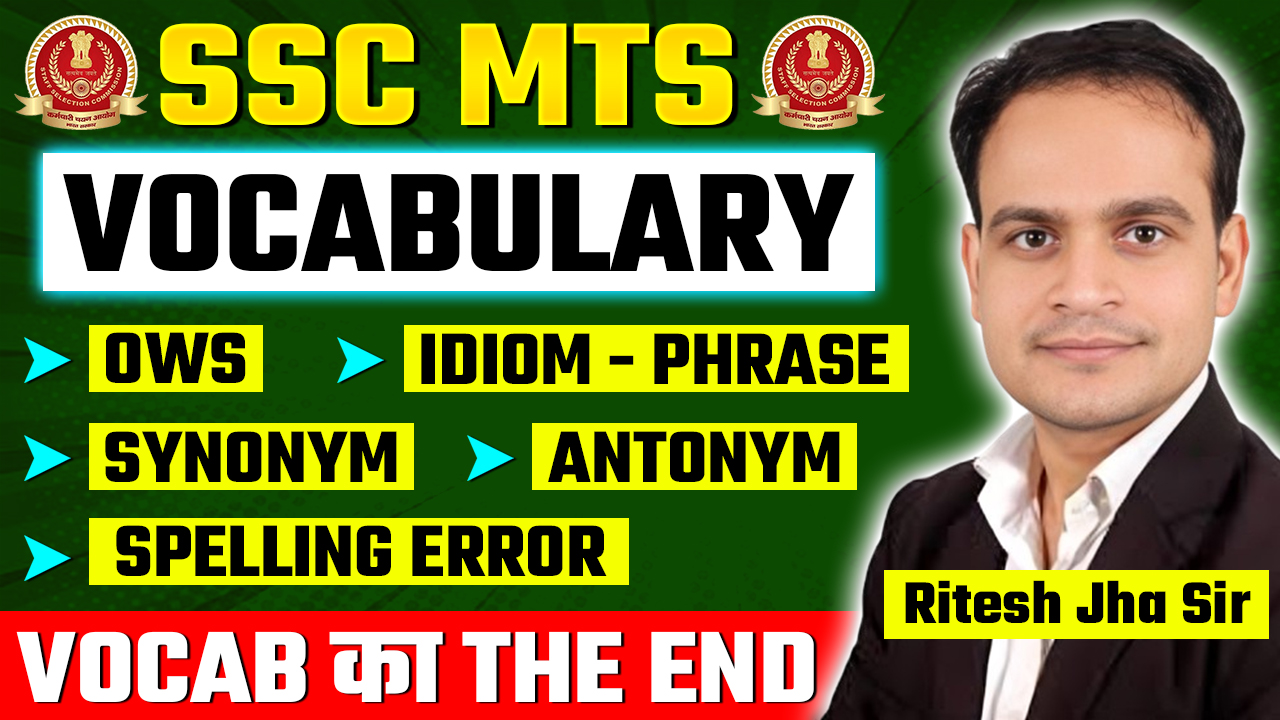 SSC MTS English Mix Vocabulary