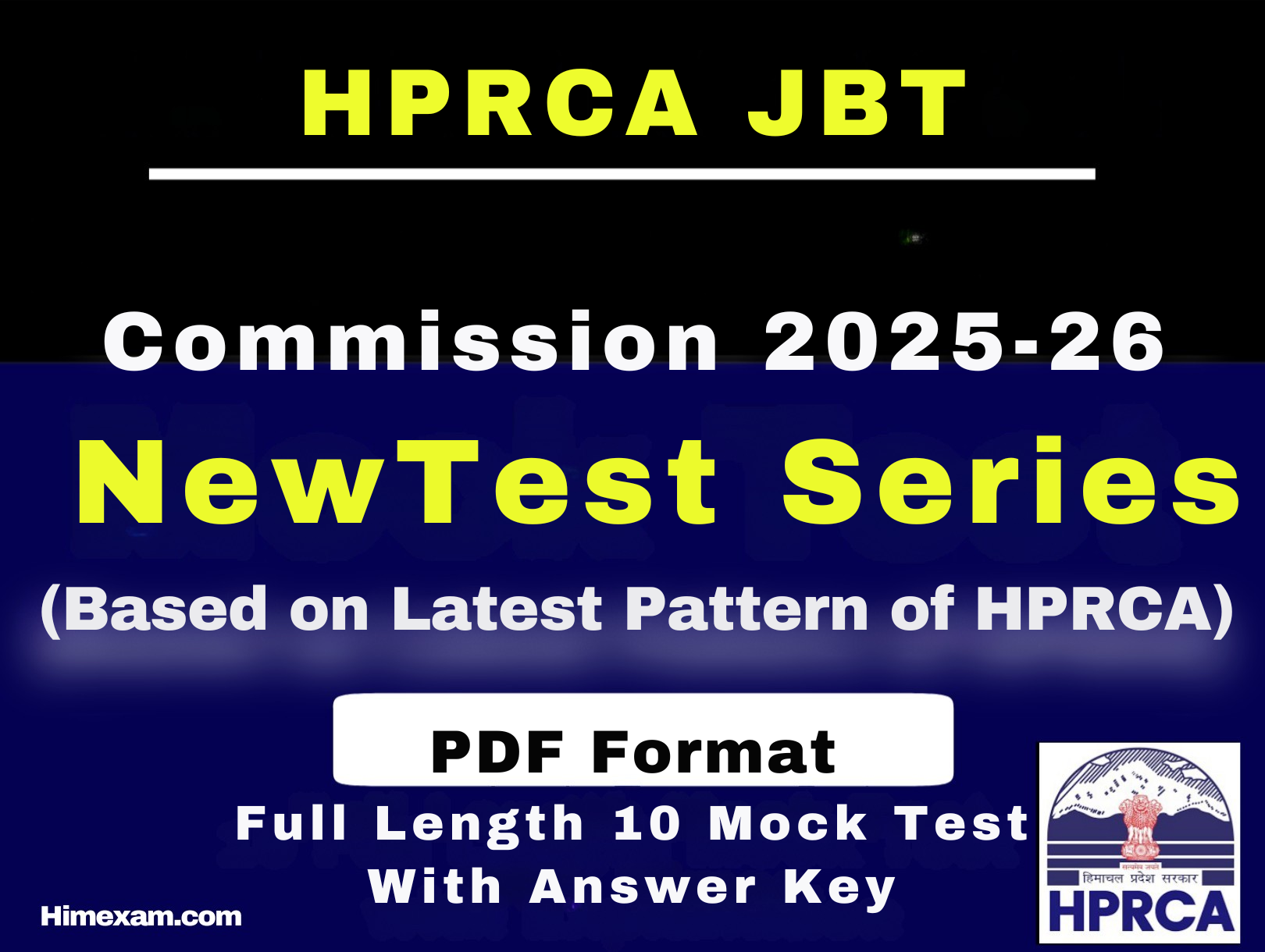 HPRCA JBT Test Series 2026(PDF Format)