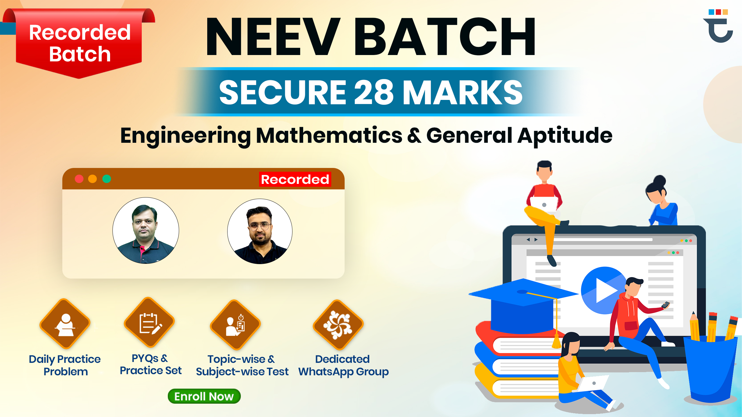 NEEV BATCH : Engineering Mathematics & General Aptitude for GATE-2027/28