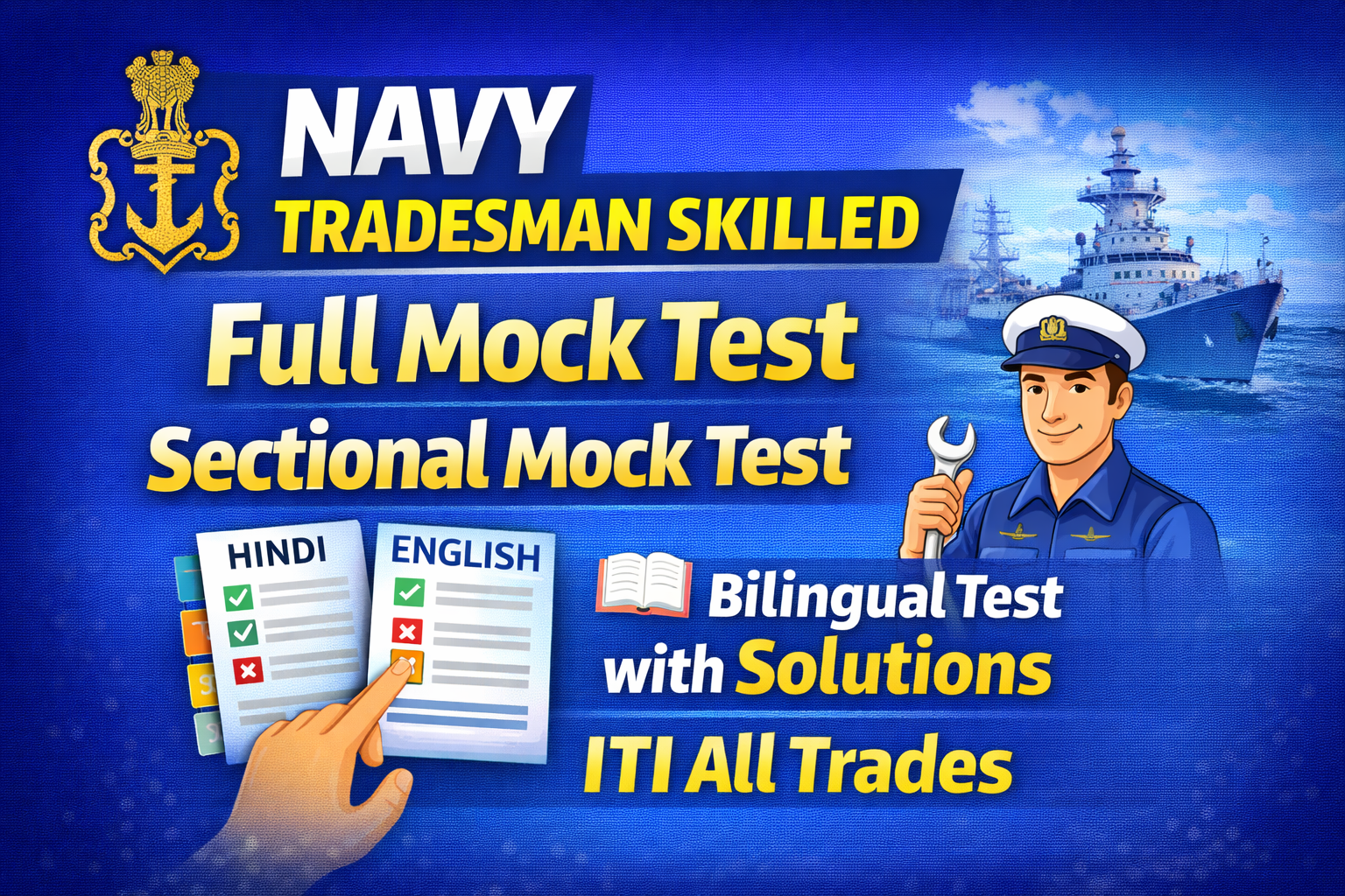 NAVY Tradesman Skilled Full Mock Test