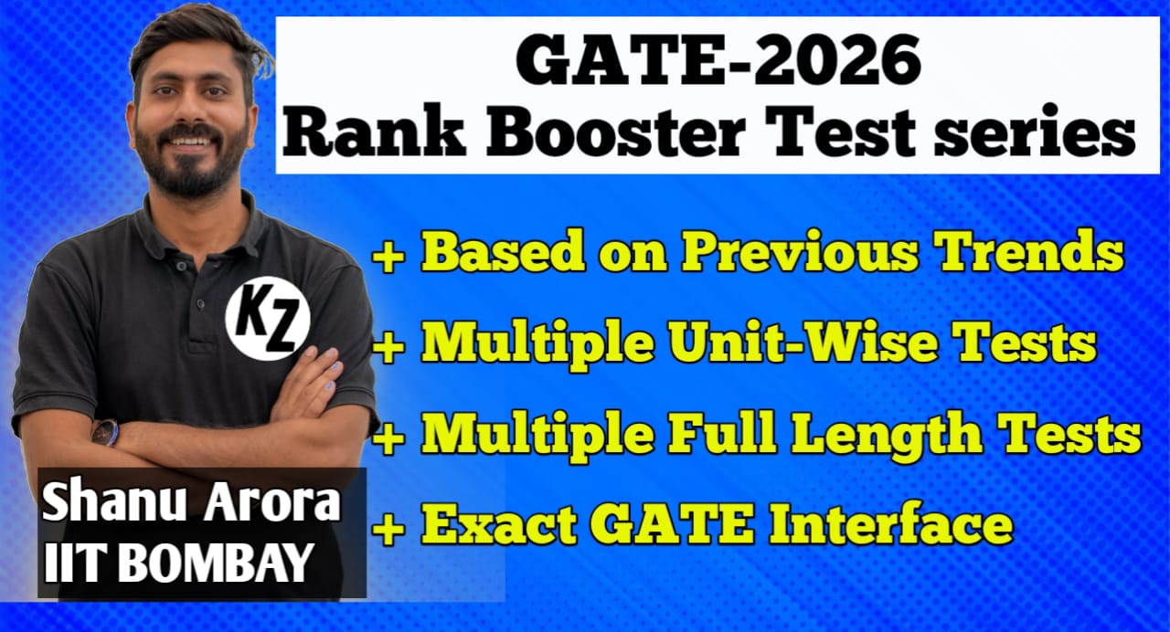 GATE 2026 : Test Series + Mentorship