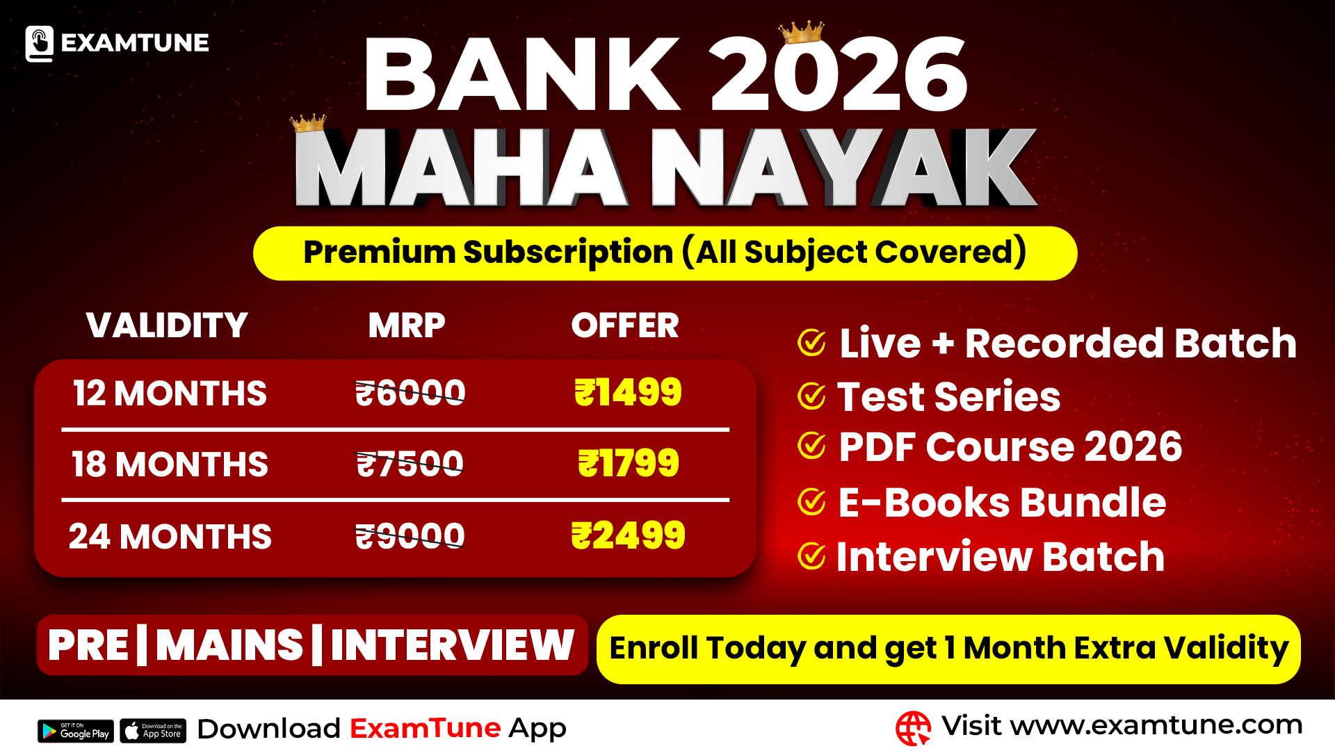 Bank Maha Nayak | Complete Subscription for IBPS, RRB & SBI Exams 2026-27