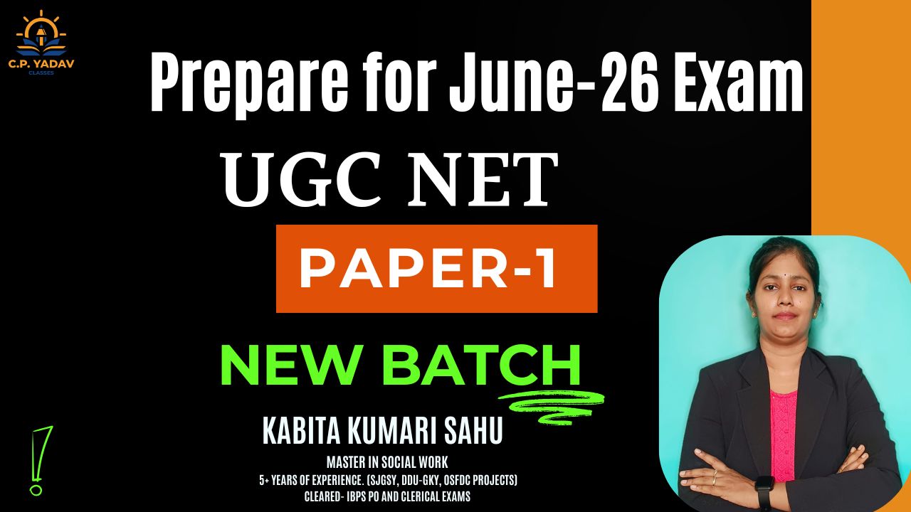UGC NET Paper-1  (June' 2026 Batch)
