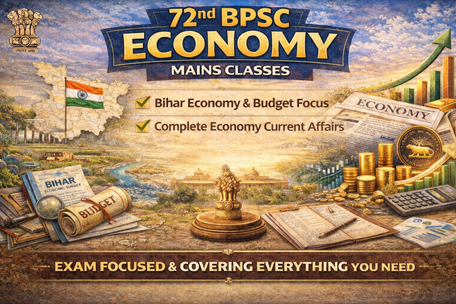 72nd BPSC Mains (Economy)- Recorded Classes