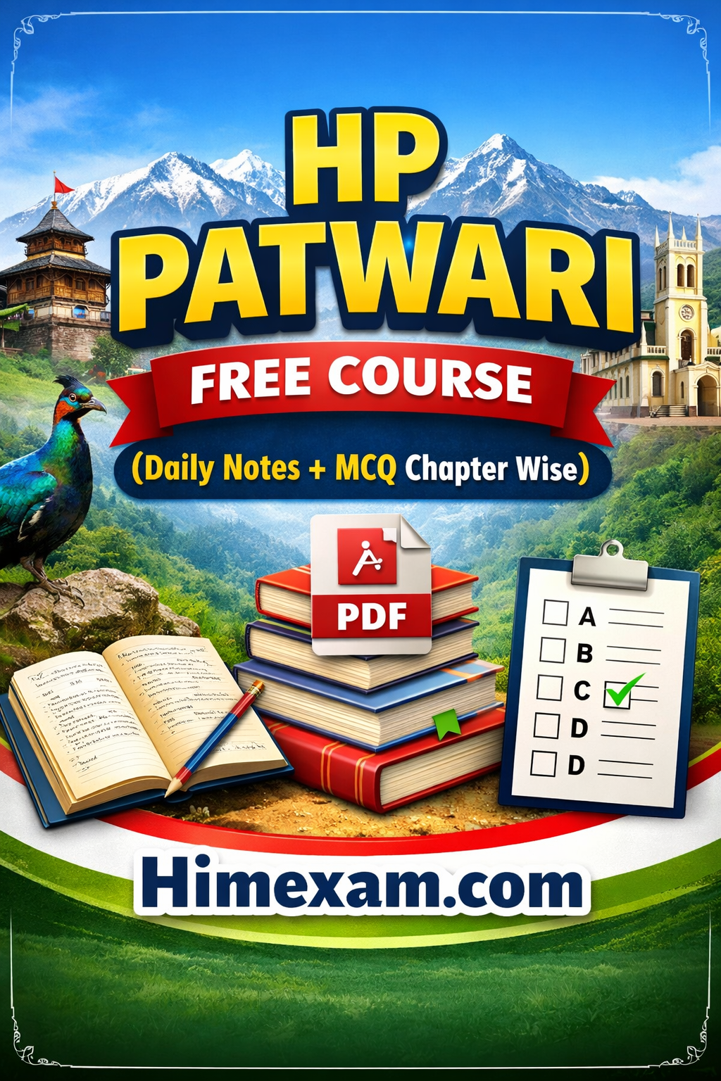 HP Patwari Free Course ( Daily Notes + MCQ Chapter Wise)PDF Format 